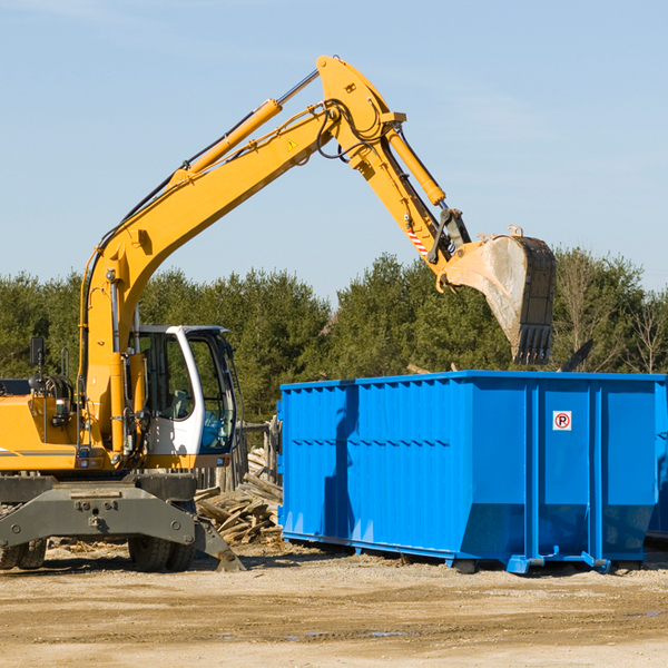 what size residential dumpster rentals are available in Gainesville NY